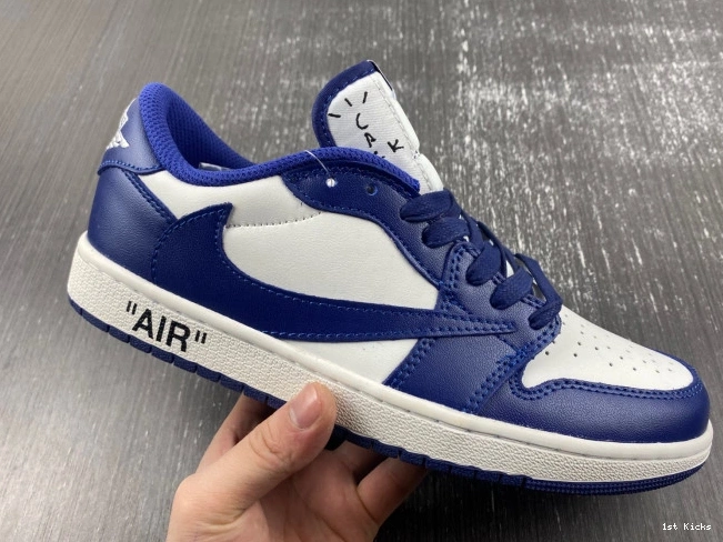 1st Kicks Shoes TRAVIS OFF-WHITE CUSTOM DM7890-101 1 X AIR JORDAN X SCOTT 0728